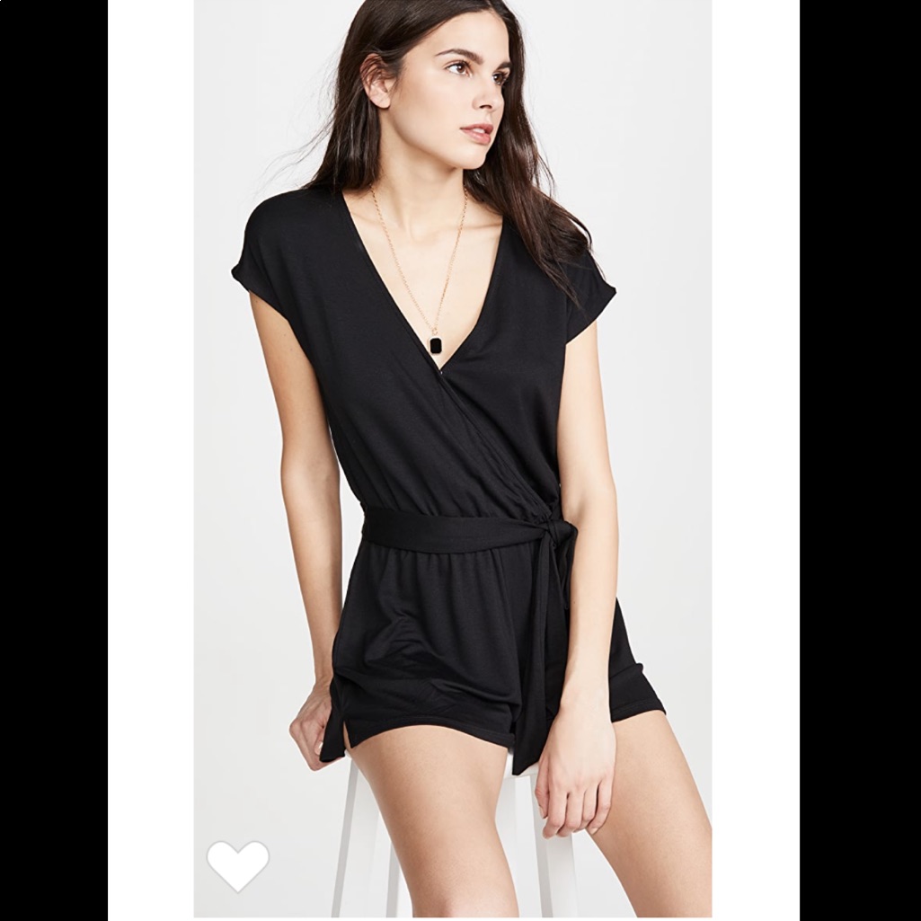 Claret Surplice Romper By Z Supply Xs